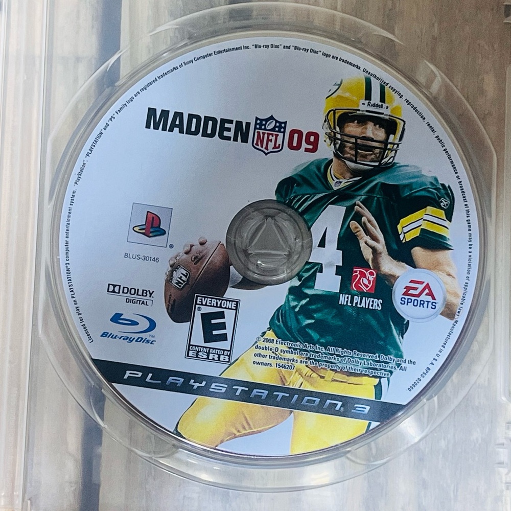 Play Station Madden NFL 09 PS3 DISC ONLY